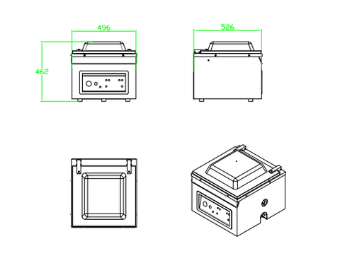 ZS420 Table Style Vacuum Machine