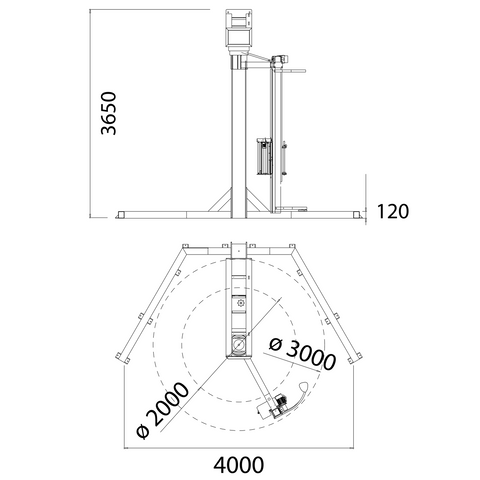 2300B Rotary Arm Stretch Wrapper